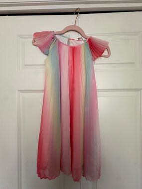 H&M Rainbow Pastel Ombre Pink Dress
